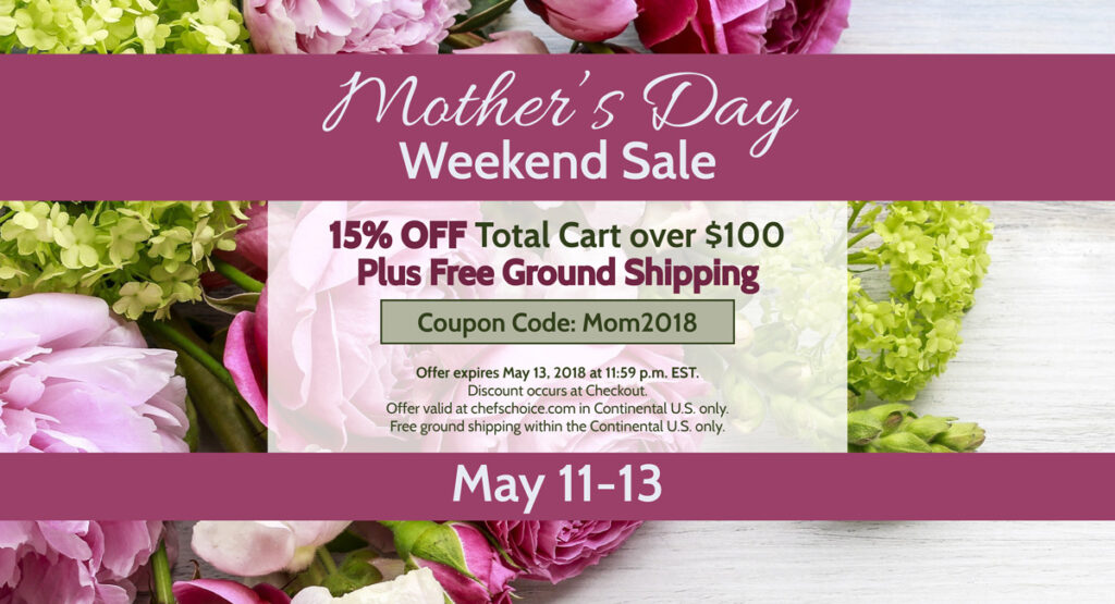 Mother's Day Weekend sale promo