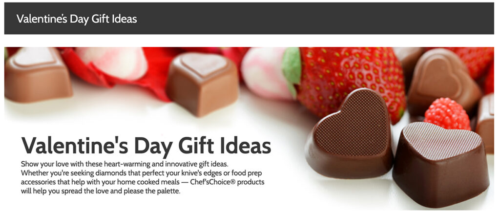 valentine's day gift slider